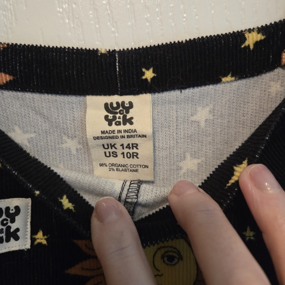 Orion Print Curduroy Dungarees Original